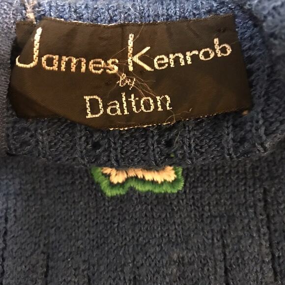 James Kenrob by Dalton Vintage 70s Floral Embroidered Blouse - Picture 3 of 3